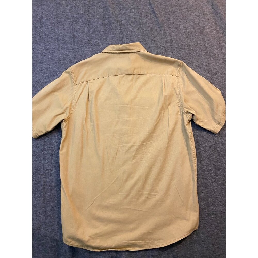 Wrangler Mens Beige Short Sleeve Button-Up Shirt Size M - Picture 7 of 7